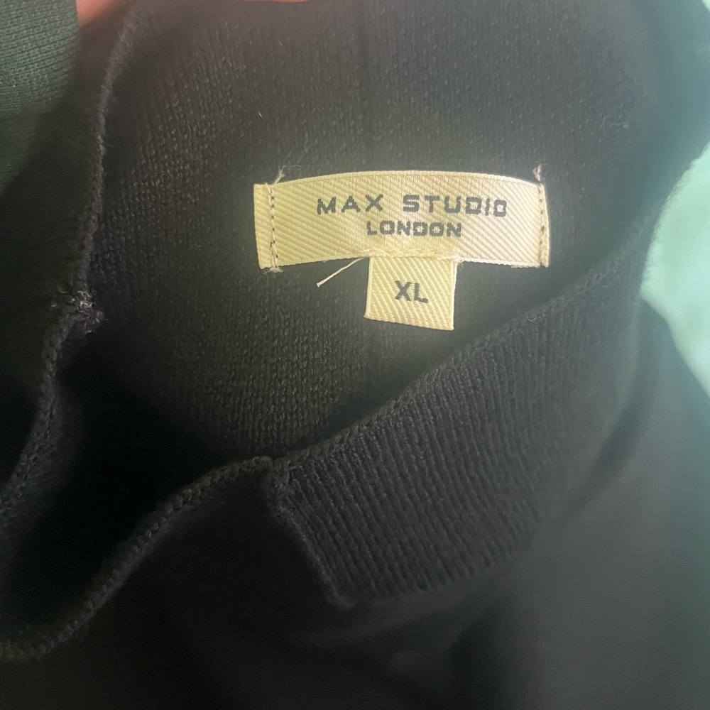 Max Studio Black Mock Turtleneck View 4
